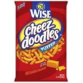 Wise Puffed Cheese Doodles Cheese Flavored Corn Snacks 9.5 oz