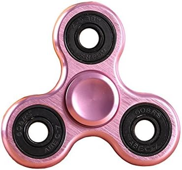 The Anti-Anxiety 360 Spinner Helps Focusing Fidget Toy [3D Figit] Tri-Spinner EDC Focus Toy for Kids &amp; Adults - Best Stress Reducer Relieves ADHD Anxiety Boredom Metal Bearing (Pink Chrome)