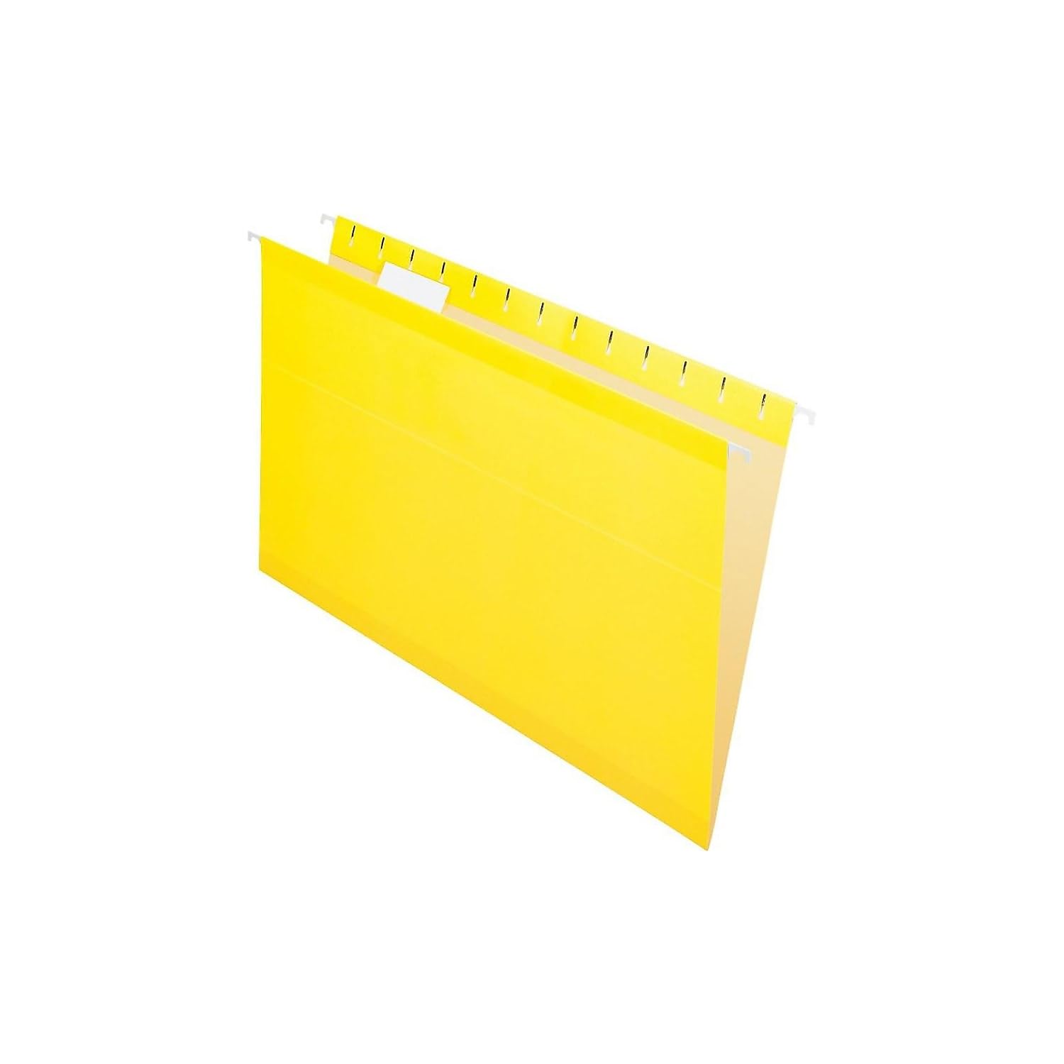 Pendaflex 04153 1/5 YEL Reinforced Hanging Folders, Legal Size, Yellow, 1/5 Cut, 25/BX (4153 1/5 YEL) — image 1