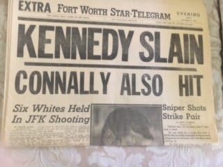 Amazon Com Fort Worth Star Telegram Newspaper Extra November 22 1963 Kennedy Slain Jfk Entertainment Collectibles