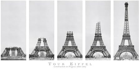 Amazon.com: Construction of Eiffel Tower - Paper - Petite: 20"x10