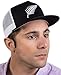 New Zealand Pride | Kiwi Silver Fern Southern Cross Black Baseball Cap Dad Hat-(Trucker, 2 Tone)