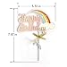 Vanvene Reusable Colorful Rainbow Unicorn Cake Topper Set for Unicorn Party Supplies,Rainbow Unicorn Cake Decorations for Girls,Birthday party, Wedding & Baby Shower