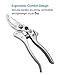 TONMA Stainless Steel Pruning Shears, Garden Scissors Pruner for Cutting Flowers, Trimming Plants, Tree, Hedge, Bonsai, Fruits Picking, Made in Japanthumb 4