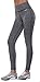 Aenlley Women's Activewear Yoga Pants High Rise Workout Gym Spanx Tights Leggings Color BlackGrey+Darkgrey Size L