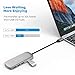 USB C Hub, HooToo Type C Adapter Hub with 4 USB 3.0 Ports for New MacBook Pro 2016, New MacBook 12-Inch with Type C Plug and Other USB C Laptop - Space Gray