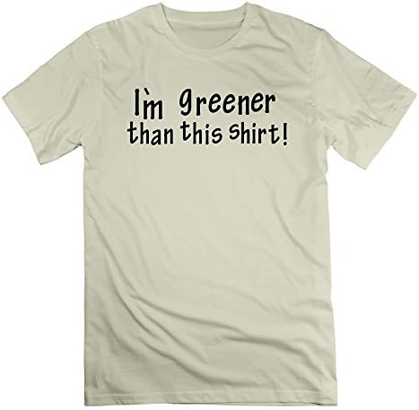 A3389 I`m Greener...ecologic Biologic 1c/ T Shirts For Man L Natural
