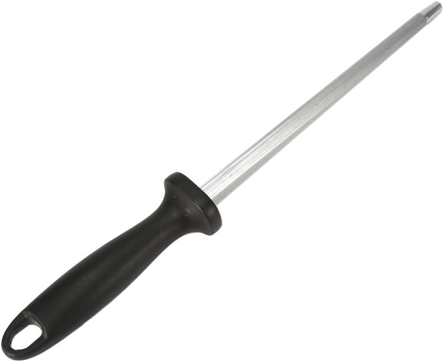 Oval Steel Sharpener, Yosoo Oval Knife Sharpener Sharpening Stone Professional Steel Sharpener with Non-Slip Stand, #2