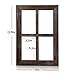CALIFORNIA CADE ELECTRONIC Rustic Wall Decor-Home Decor Window Barnwood Frames -Room Decor for Home or Outdoor, Not for Pictures (11X15.8 inch) (Set of 3)