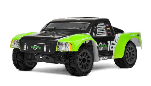 Mad Gear 1/16 Mini Electric Short Course RC Truck 2.4ghz Ready to Run (Green)