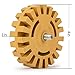 Alphatool Decal Removal Rubber Eraser Wheel with Drill Adapter 4 inch Rubber Power Drill Attachment for Remove Pinstripes, Stickers, Double Side Adhesive Decals, Graphics from Cars Rvs Boats Truck