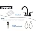 VAPSINT Commercial Two Handle Centerset Lavatory Vanity Basin Oil Rubbed Bronze Sink Bathroom Faucet