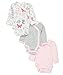Carter's Baby Girls' 3-Pack Side Snap Bodysuits Preemie, Pink, Preemie