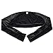 TiaoBug Mens Faux Leather Hollow Arm Sleeves Shrug Size Small Black
