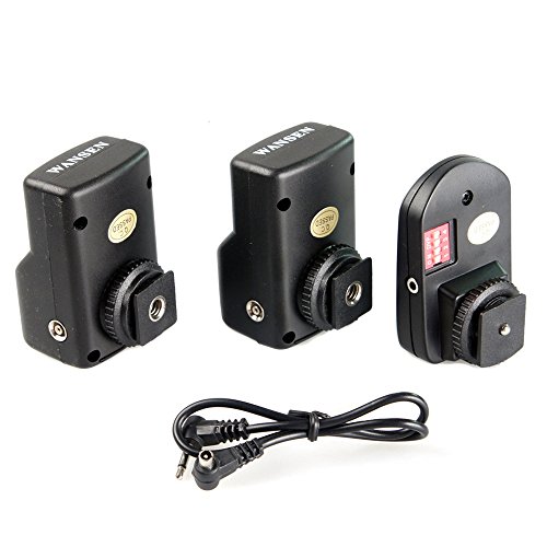 GigaMax(TM)Universal 16 Channels Radio Wireless Remote Speedlite Flash Trigger 1 Transmitter & 2 Receivers