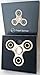Metal Fidget Spinner (Gold) by Envolve - For focus, calm anxiety, and break nervous habits - Long spins 3-5 minutes (Gift Packaging)