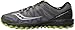 Saucony Men's Peregrine 7 Trail Runner, Grey/Black/Lime, 11 M US