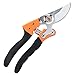 Tesinll Gardening Scissor Steel 75CR1 Bypass Professional Pruning Shears, Garden Clippers, Garden Shears, Hand Pruners, Orange+Black Color Fit for Shrubs Pruning, Branch Pruning, Flowers Pruningthumb 1