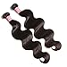 Jolia Hair Brazilian Body Wave Human Hair 3 Bundles 12 14 16 inch - Cuticle Aligned Heat Friendly - 8A Unprocessed Virgin Wavy Hair Weave Natural Black Can be Dyed