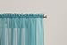 No. 918 Emily Sheer Voile Rod Pocket Curtain Panel, Aegean Blue, 59