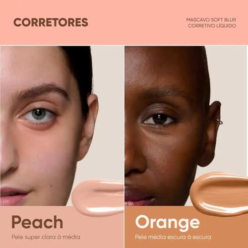 Mascavo Soft Blur Corretivo Líquido Peach 6g