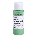 Darice 30062602 Satin Holiday Green, 2 Ounces Acrylic Paint,