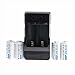 ON THE WAY3.7VLi-ion16340 Battery Chager+4PCS 2000mAh16340 Protected CR123A Rechargeable Battery for LED Flashlight Torch /Photo Camera /Laser Pointer/light meters Etc (White)