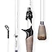 Akataka M'Wave Bass Fishing Rod - 2pcs Collaspible Casting Rod Spinning Rod with 24Ton Carbon Fiber,Durable Reel Seat, Efficient Heat Dissipation Guide (Casting-7'1