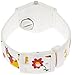 Swatch Polletto White Dial Multi-Colored Print Ladies Watch LW154
