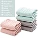 MUKIN Baby Bath Washcloths Cotton Face Towels for Newborn, Ultra Soft Wash Cloths for Babies (Multicolored, 12x12 Inch (Pack of 9))