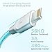 XCENTZ Lightning Cable MFi Certified iPhone Cable Premium Double Nylon Braided Fast Charging Cable for iPhone X/XS/XS Max/XR / 8 Plus / 7/7 Plus / 6s / 6s Plus/iPad/iPod, Blue, 6'
