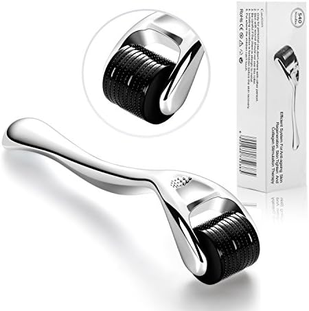 The Original Derma Micro Roller Kit for Face 0.25mm - Microneedle Roller for Face 540 Titanium Micro Needles -Includes Free Storage Case - Naturally Anti Acne Scars, Wrinkles, Stretch Marks, Acne, Sun Damage