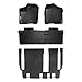 MAXLINER Custom Fit Floor Mats 3 Row Liner Set Black Compatible with 2013-2020 Toyota Sienna 8 Passenger Model