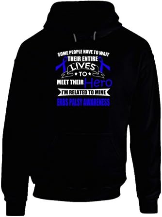Erb's Palsy Awareness Related To My Hero Hoodie S Black