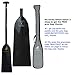 Z&J SPORT Dragon Boat Paddle Carbon Fiber, IDBF Approved Paddle with T Handle for Dragon Boat Paddler, Full Carbon Dragon Boat Paddles for Dragon Boat Team（46”）