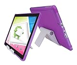 Nextbook Ares 10A Purple TPU Case +Adjust Stand Holder - iShoppingdeals Ultra–Slim TPU Rubber Gel Cover with Textured, Non-Slip Grip for Nextbook Ares 10A 10.1” (NX16A10132S) Tablet 2016 Release