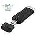 1200Mbps Wireless USB WiFi Adapter, Dual Band 2.4G/300Mbps+5.8G/867Mbps WiFi Dongle Complies with 802.11 b/g/n/ac Standard Supports Windows & Mac OS X System