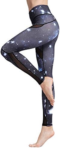 Witkey Women Yoga Pants Printed Over The Heel Yoga Leggings High Waist Power Flex Leggings for Fitness Running