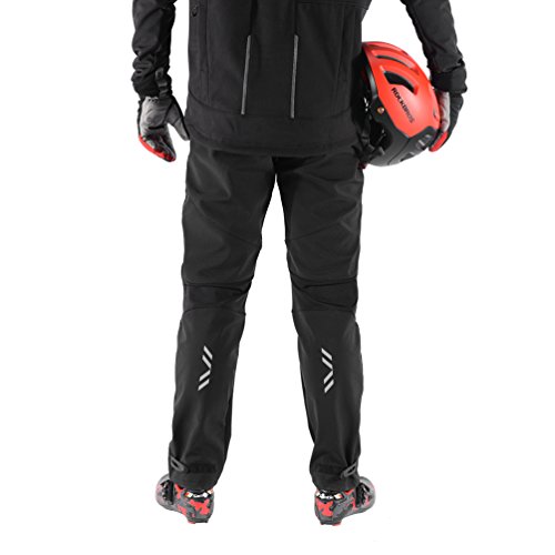 image for RockBros Men's Sports Pants Athletic Fleece Pants Windproof for Winter