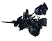 MM TJ Products Artificial Black Roses- Real-Looking Everlasting Black Roses Bouquet- 7 Stems Bouquet of Black Roses (1)