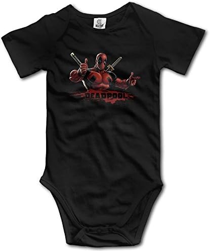 Kitty Pete Deadpool-Movie Short Sleeve Baby Onesies Unisex Boys Girls Bodysuits