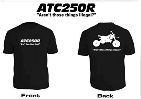 BVC Racing Men's Honda ATC250R aren't Those Things Illegal Graphic Tee (2XL)