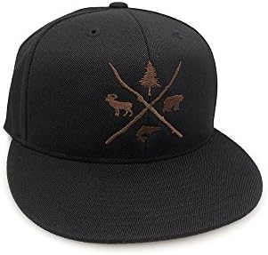 Black Lantern Hats for Women & Men - Trendy Mens Snapback, Trucker & Baseball Caps - Pine Bear Trout Bighorn - Adjustable & Fitted - Embroidered Graphic Golf Cap, Dad Hat, Outdoor Aesthetic Headwear