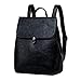 WINK KANGAROO Fashion Shoulder Bag Rucksack PU Leather Women Ladies Backpack Travel bag (black 2)