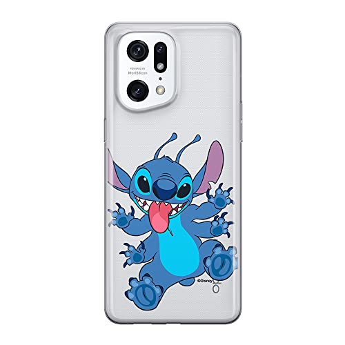 Ert Group Funda para teléfono móvil OPPO Find X5 Pro Original y con Licencia Oficial de Disney con diseño Stich 019 Adaptada a la Forma del teléfono móvil, parcialmente Transparente