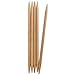 ChiaoGoo Double Point 6-inch (15cm) Bamboo Dark Patina Knitting Needle; Size US 10 (6mm) 1036-10