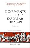 Image de Documents epistolaires du palais de mari tome 3
