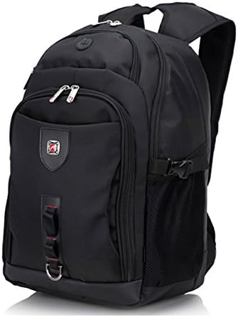 Laptop Bag Schoolbag Back Bag Men Large Capacity Oxford Waterproof Compact Men's 17inch Computer Backpacking Unisex Women Bagpack 9013 (black)