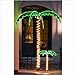 Roman 169483 Lights Tall Holographic Ropelights Palm Tree-Plugs In Statue, 30-Inch