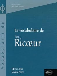 Le  vocabulaire de Paul Ricoeur